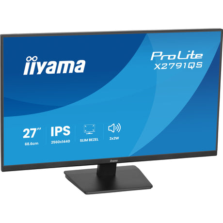 Iiyama prolite x2791qs-b1 27 monitor (zwart (mat), 1x displayport, 1x hdmi)