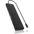 Icy Box ib-dk2116-c 11-in-1 mobile Dockingstation mit dreifachem Videoausgang (schwarz, HDMI, Displayport, LAN, USB Typ-C)