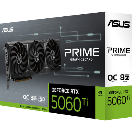 Asus Prime GeForce RTX 5060 Ti OC 8G Grafikkarte (3x Display Port, 1x HDMI)