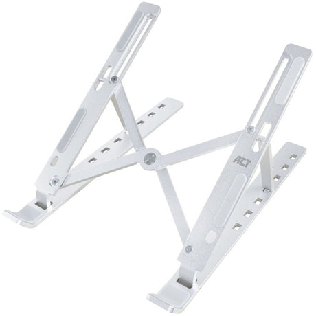 Act Connectivity Laptopständer Aluminium, faltbar (Aluminium, höhenverstellbar in 7 Positionen)
