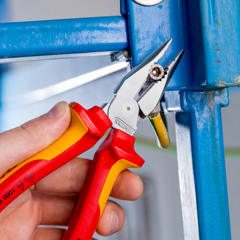 Knipex Spitzkombizange Kombizange (rot gelb)