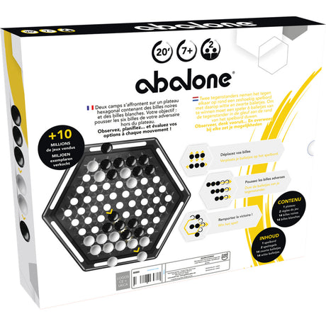 Asmodee Abalone-Brettspiel (Französisch Niederländisch, 2 Spieler, 20 Minuten, ab 7 Jahren)