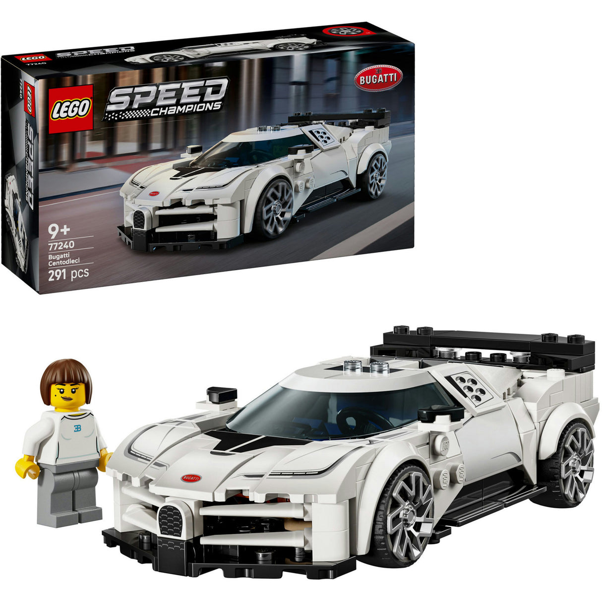 Lego 77240 Speed Champions Bugatti Centodieci Hypersportwagen