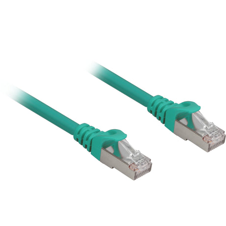 Sharkoon Netzwerkkabel SFTP, RJ-45 mit Cat.6a (grün, 0,25 Meter, halogenfrei)