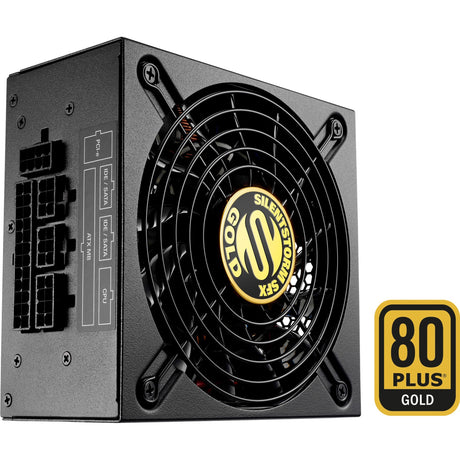 Sharkoon Silentstorm SFX 500 Gold modulares 500-Watt-Netzteil (schwarz, 2x PCIe)