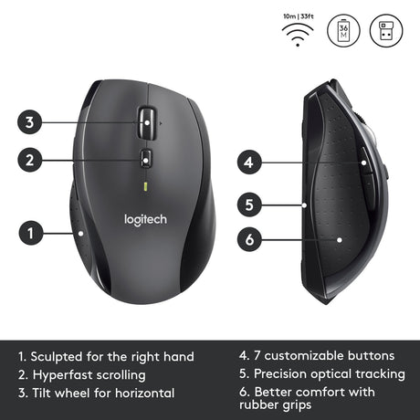 Logitech-Maus 910-006034 schwarz