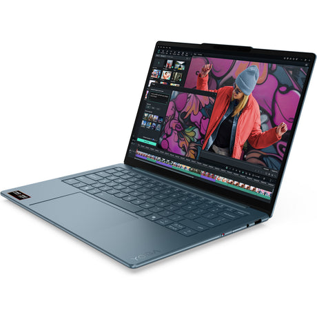 Lenovo yoga slim 7 14akp10 (83jy008mmh) 14 copilot+ laptop (blauwgroen | ryzen ai 5 340 | radeon 840m | 16 gb | 512 gb ssd)