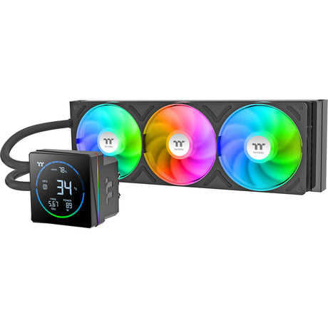 Thermaltake TH360-S V3 ARGB Sync AIO Flüssigkeitskühler Wasserkühlung (Schwarz)