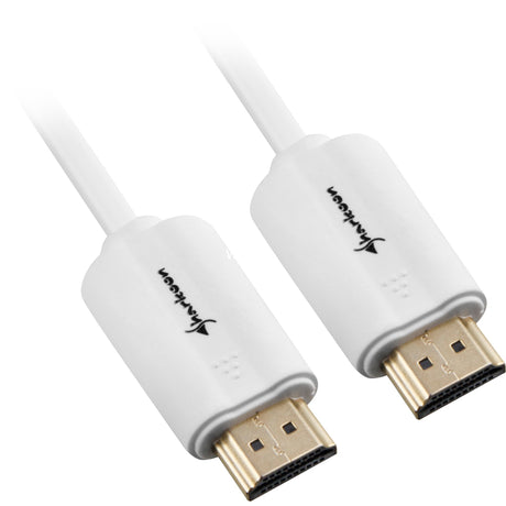 Sharkoon HDMI 2.0 Kabel (weiß, 1 Meter, 4k)