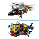 Lego City 60462 Helikopter, Feuerwehrauto und U-Boot-Remix