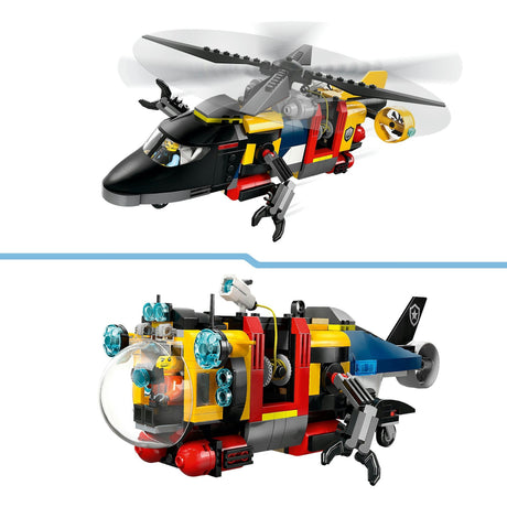 Lego City 60462 Helikopter, Feuerwehrauto und U-Boot-Remix