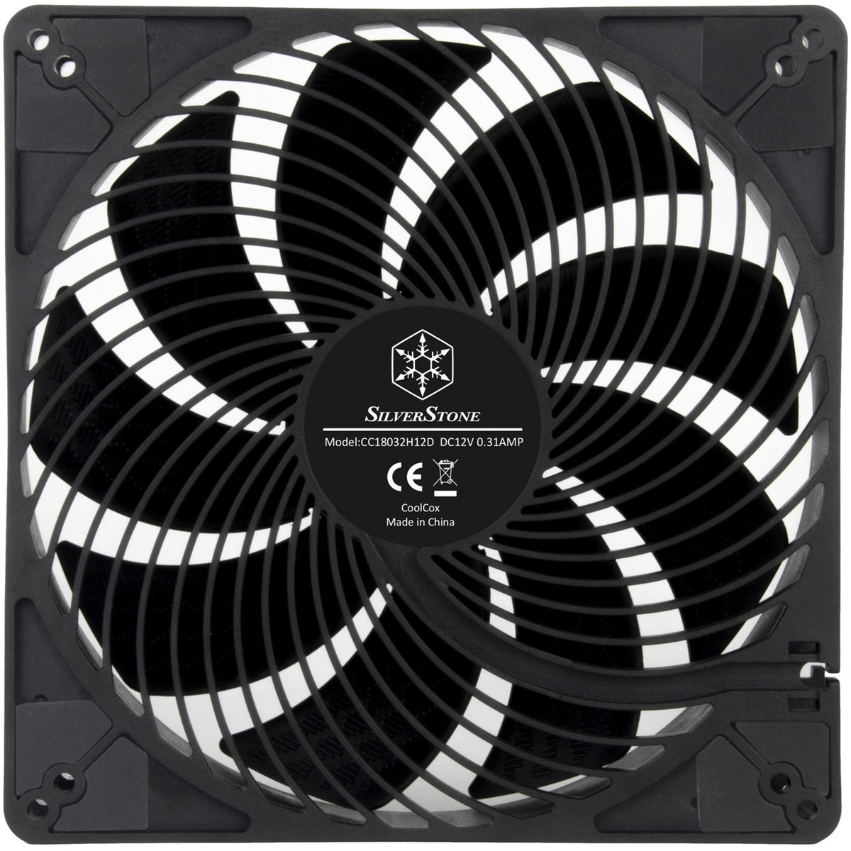 Silverstone Air Penetrator 184i Pro Gehäuselüfter (schwarz, 180 x 180 x 32 mm, PWM)