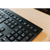 Cherry KW 3000, Tastatur (schwarz, EU-Layout (QWERTY), Rubber Dome, 2,4 GHz)