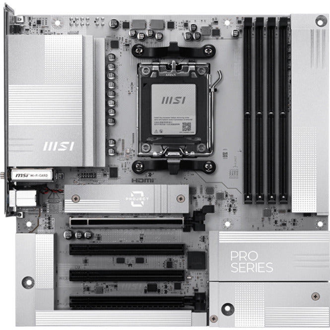 Msi pro b850m-a wifi pz socket am5 moederbord (raid, 5 gb-lan, wi-fi 7, bt, sound, at)