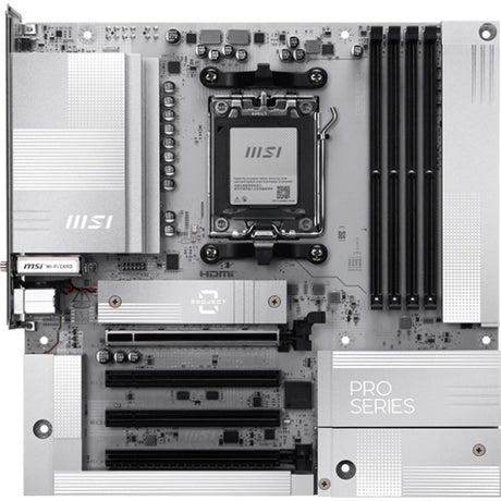Msi pro b850m-a wifi pz socket am5 moederbord (raid, 5 gb-lan, wi-fi 7, bt, sound, at)