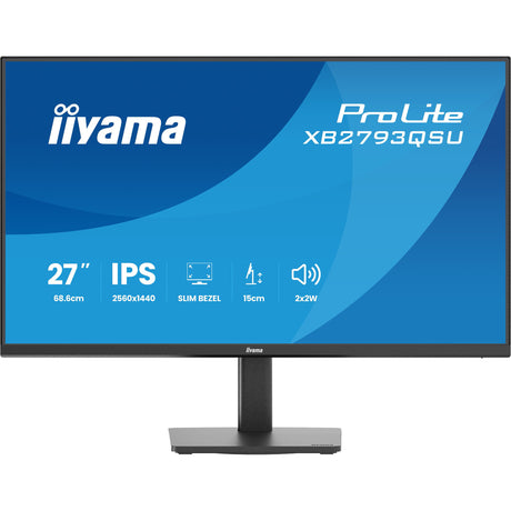 Iiyama Prolite xb2793qsu-b1 27 Monitor (schwarz (matt), HDMI, Display Port, USB, Audio)