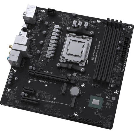 Maxsun ms-terminator b850m wifi socket am5 moederbord (zwart, raid, 2.5 gb-lan, wlan, bt, sound, µatx)