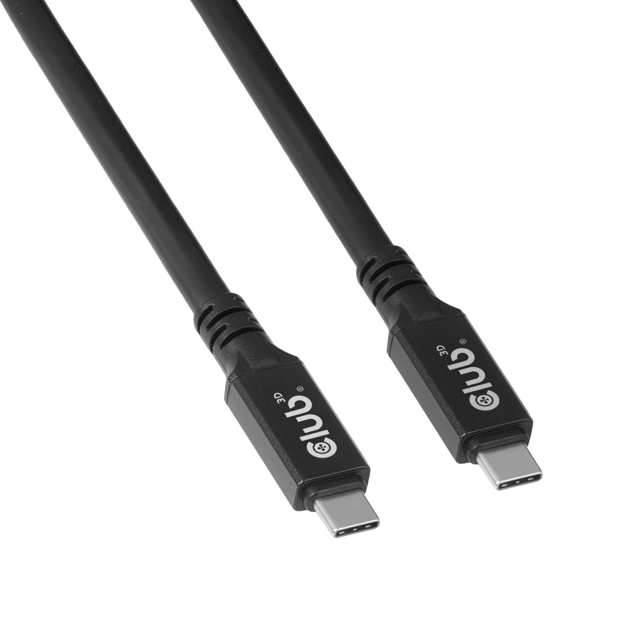 Club 3d usb-c kabel 8k60hz 100w usb4 (zwart, 9 meter)