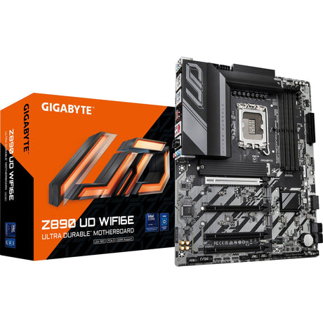 Gigabyte Z890 UD WiFi 6E Sockel 1851 Motherboard (RAID, 2,5 GB LAN, WiFi 6E, BT, Sound, ATX)
