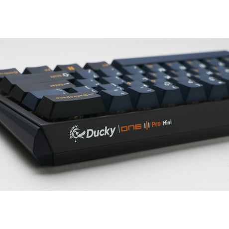 Mechanische Gaming-Tastatur Ducky One 3 Pro Mini RGB (Schwarz, US-Layout (QWERTZ), Cherry MX2A Braun, 60 %, RGB-LED, Double-Shot-PBT, Quack-Mechanik, Hot-Swap)