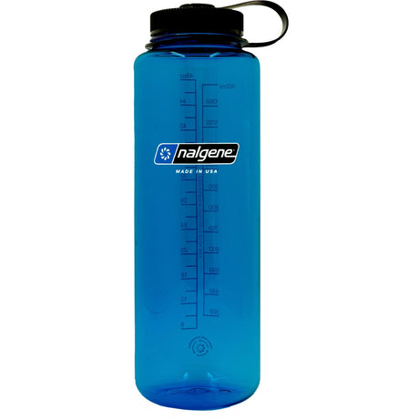 Nalgene Trinkflasche Wide Mouth Sustain Silo 1,5 Liter (transparent blau)