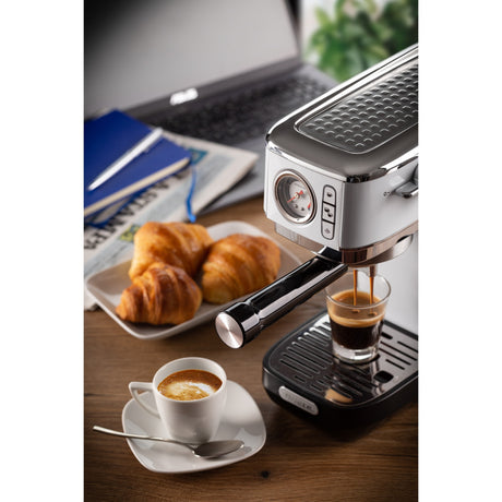 Ariete Moderna Espresso Slim 1381 14 Espressomaschine (weiß)