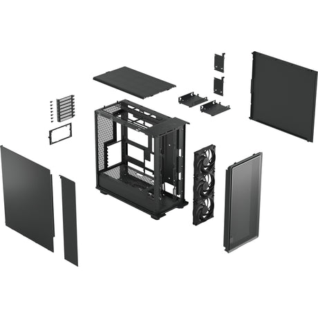 Fractal Design Epoch XL solides Midi-Tower-Gehäuse (schwarz | 2x USB-A | 1x USB-C)