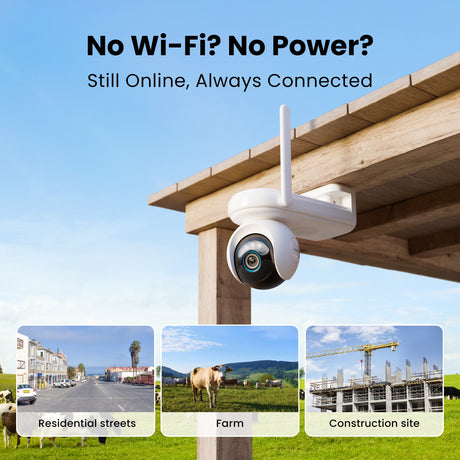 Reolink g650 + Solarpanel 3 Sicherheitskamera (weiß, 2k, 4 MP, 4G LTE)