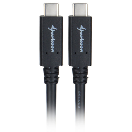 Sharkoon USB-C 3.2 > USB-C Kabel (schwarz, 0,5 Meter)