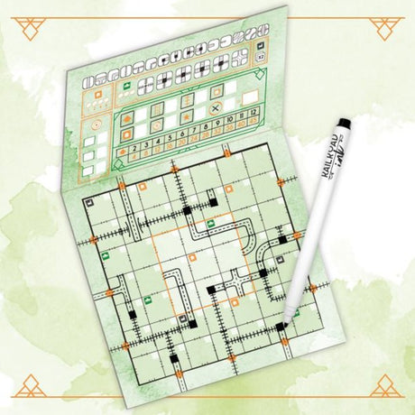 White Goblin Games Railroad Ink (natürliche grüne Version) Würfelspiel (Niederländisch, 1 – 4 Spieler, 30 Minuten, ab 8 Jahren)