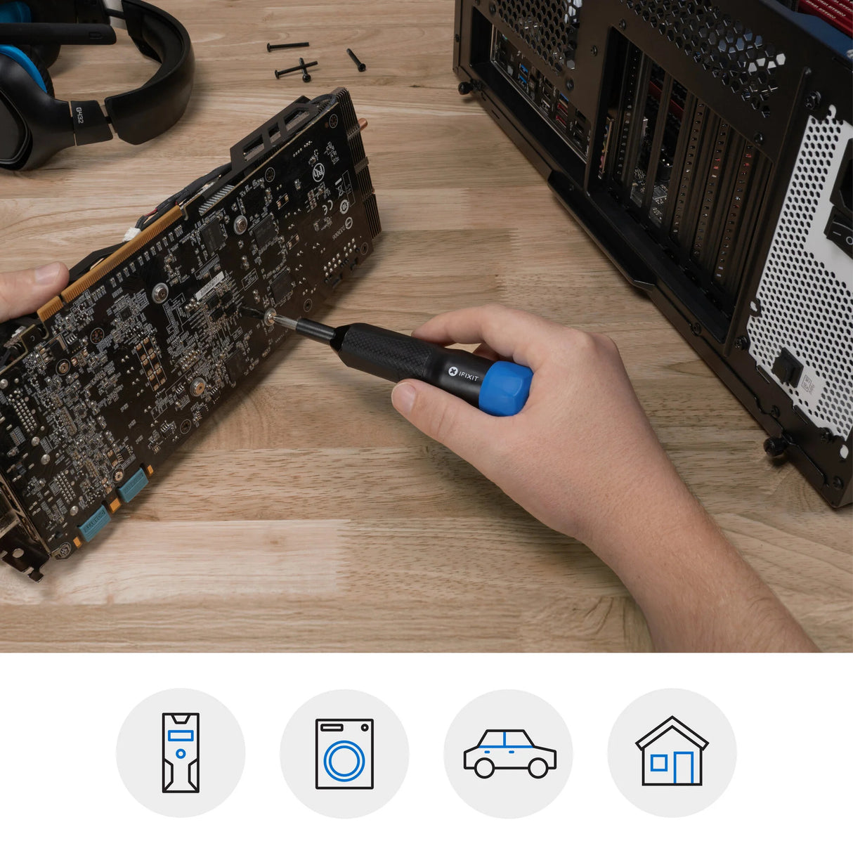 Ifixit Narwhal 6-in-1-Schraubendreher-Bit-Set (schwarz blau)