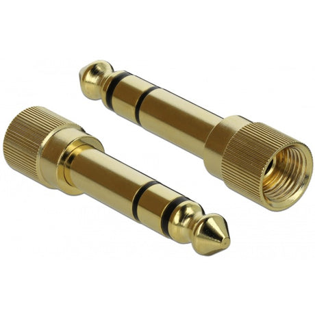 Delock Stereo Klinke 3,5 mm 3 Pin Stecker > Buchse Verlängerungskabel (schwarz, 1 Meter)