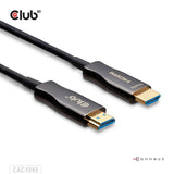 Club 3D HDMI Hybrid AOC Kabel 8K60Hz 4K120Hz 50m (Schwarz)