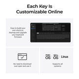 Keychron q6 ultra-p1 8k wireless custom mechanical keyboard (wit, us lay-out (qwerty), silk pom red, 100%, rgb, hot swap, 8k, 2.4 ghz bluetooth 5.2 usb-c)