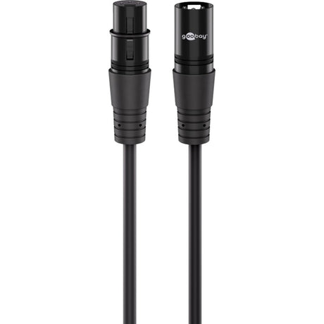 Goobay xlr-aansluitkabel (zwart, 1 meter)