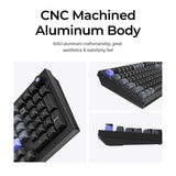 Keychron q5 he 8k magnetic switch keyboard (wit, us lay-out (qwerty), ultra-fast lime, 96%, rgb leds, osa double-shot pbt, hot swap, knob)