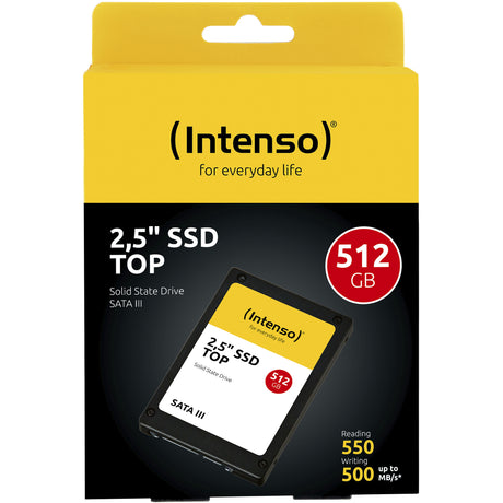 Intenso Top Performance, 512 GB SSD (schwarz, 3812450, SATA 600, Bulk)