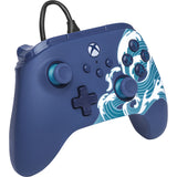 Powera Advantage Controller mit Kabel für die Xbox Series X|s – Water Wave (Azurblau, Xbox Series X|s, Xbox One, PC)