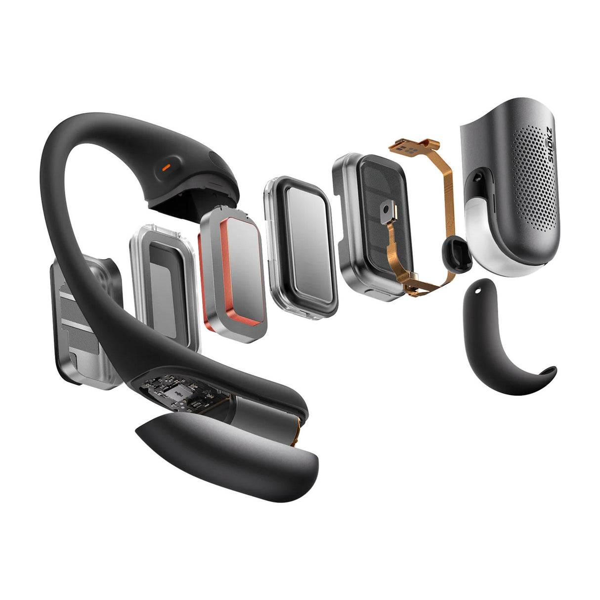 Shokz Openfit Pro und Open-Ear-TWS-Kopfhörer (schwarz)