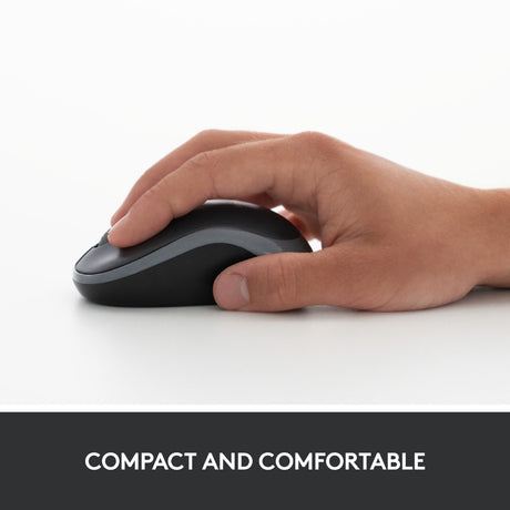 Maus logitech m185 grau, schwarz