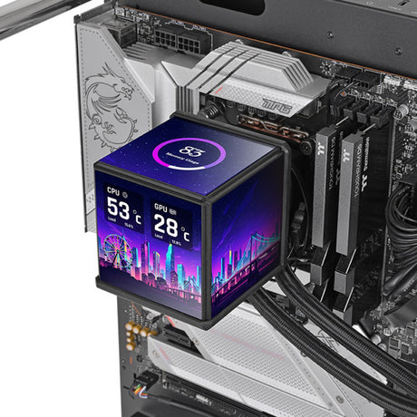 Thermaltake Minecube 360 Ultra Arbb Sync AIO Flüssigkeitskühler Wasserkühlung (Schwarz)