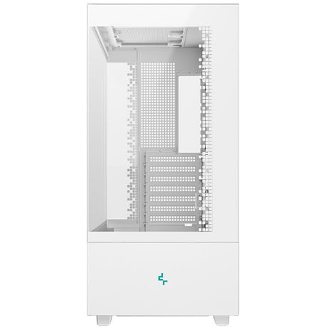 Deepcool ch690 digitales Midi-Tower-Gehäuse (weiß | 2x USB-A | 1x USB-C | gehärtetes Glas)