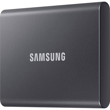 Externes SSD-Laufwerk Samsung grau 57 mm x 85 mm x 8 mm