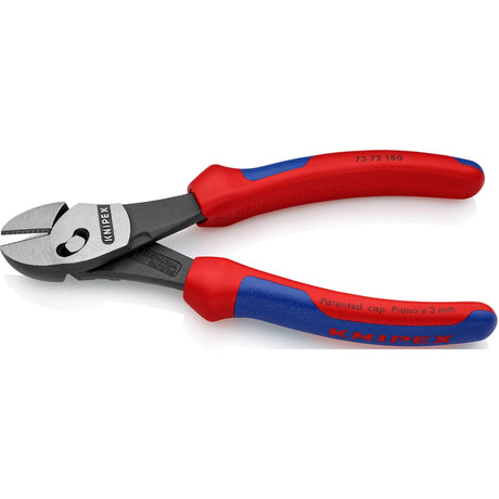Knipex Twinforce Seitenschneider 7372180 Schneidzange (rot blau)