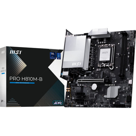 Msi pro h810m-b socket 1851 moederbord (2.5 gb-lan, sound, µatx)