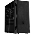 Silverstone sst-fah1mb-g Midi-Tower-Gehäuse (schwarz | 3x USB-A | gehärtetes Glas)
