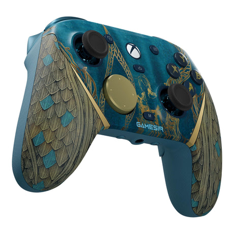 Gamesir G7 Pro Tri-Mode – Wuchang-Version (kabellos für Xbox), Gamepad (Blaugold, Xbox Series X|s, Xbox One, PC, Android, Steam)