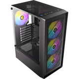 Antec Ax26 RGB Elite Midi-Tower-Gehäuse (schwarz | 3x USB-A | gehärtetes Glas)