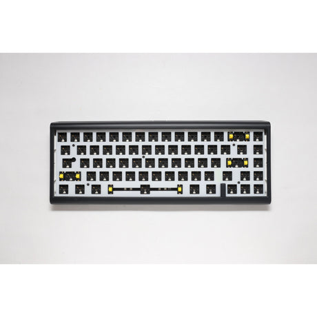 Ducky Projectd Tinker 65 mit QMK über mechanische RGB-Tastatur (Schwarz, US-Layout (QWERTY), 65 %, Barebone, RGB-LEDs, Hot-Swap-fähig, Dichtungsmontage)