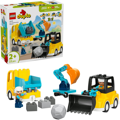 Lego Duplo Town 10475 3in1 Baufahrzeuge